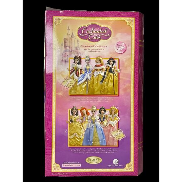 2007 Brass Key Keepsakes Disney Princess Belle Enchanted Tales Porcelain Doll - Picture 3 of 7